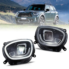 VLAND UK 17-20 Mini Countryman F60 Full LED Dual Beam Projector Headlights