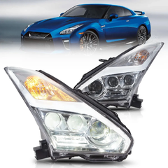 VLAND UK LED Headlights For 2008-2023 Nissan GTR R35