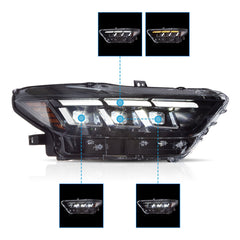 VLAND UK 2015 2016 2017 Ford Mustang (S550) Headlights