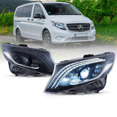 VLAND UK LED Headlights For 2016-2023 Mercedes Benz V-Class Metris /Vito W447