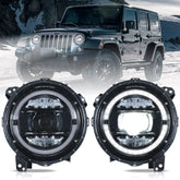 VLAND UK LED Headlights For 2018-2023 Jeep Wrangler & Gladiator JT