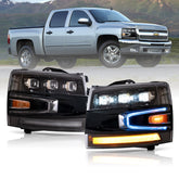 VLAND UK 2007-2013 Chevrolet Silverado 1500 2500HD 3500HD LED Headlights