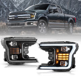 VLAND UK LED Dual Beam Headlights For 2018-2020 Ford F150 with E-Mark
