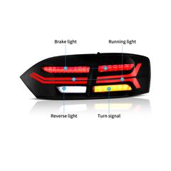 Vland UK 2011-2014 Volkswagen Jetta MK6 Tail Lights With LED Sequential