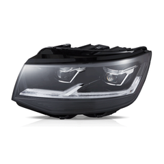 VLAND UK 2015-2019 VW Transporter T6 LED Dual Beam Projector Headlights Black with E-Mark