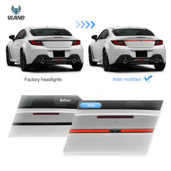 VLAND UK LED Trunk Light Bar Rear Brake Signal Light for Toyota GR86 / Subaru BRZ 2021+