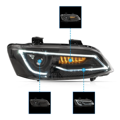 VLAND UK 06-13 Holden Commodore VE 4th Gen Dual Projector HeadLights Black