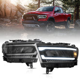 VLAND UK LED Headlights Dodge RAM 1500 2019-2024 with E-Mark