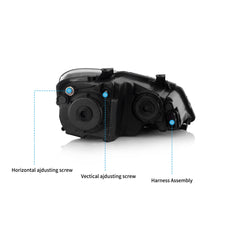 VLAND UK 2009-2017 Volkswagen Polo MK5 LED Headlights with E-Mark