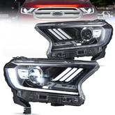 VLAND UK Mustang-Style Headlights For 2016-2022 Ford Ranger PX2 PX3