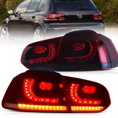 VLAND UK LED Tail Lights 2009-2014 Volkswagen Golf 6 MK6 with E-Mark
