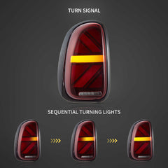 Vland UK 10-16 Mini Cooper Countryman R60 LED Tail Lights with E-Mark