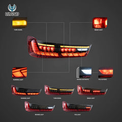 Vland UK18-24 BMW 3 Series G20/G80 M3 Vland OLED Tail Lights Sequential Turn Signal With Dynamic Welcome Lighting
