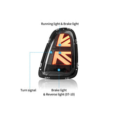 VLAND UK LED Tail Lights 2007-2013 Mini Cooper R Series 2th Gen(R56-R59)