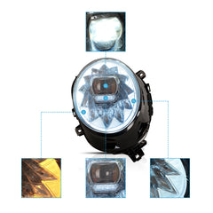 VLAND UK LED Headlights For 2014-2019 Mini Cooper F56 bentley style with E-Mark