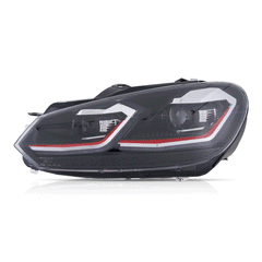 VLAND UK For Volkswagen Golf MK6(MK7.5R Style) 2009-2012 Dynamic LED Headlights W/Animation