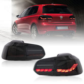 VLAND UK LED Tail Lights for Volkswagen Golf 6 MK6 2009-2014 (GTS Style) with E-Mark