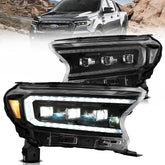 VLAND UK LED Matrix Headlights for 2016-2022 Ford Ranger PX with E-Mark