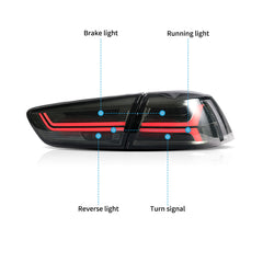 VLAND UK LED Tail Lights For 2008-2017 Mitsubushi Lancer / EVO X