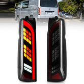 VLAND UK LED Tail Lights Toyota Hiace 2005-2019 with Sequential Turn Signal