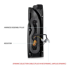 VLAND UK LED Taillights For 2005-2019 Toyota Hiace With Startup Animation