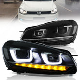 VLAND UK LED Headlights 2009-2014 Volkswagen Golf 6 MK6 with E-Mark
