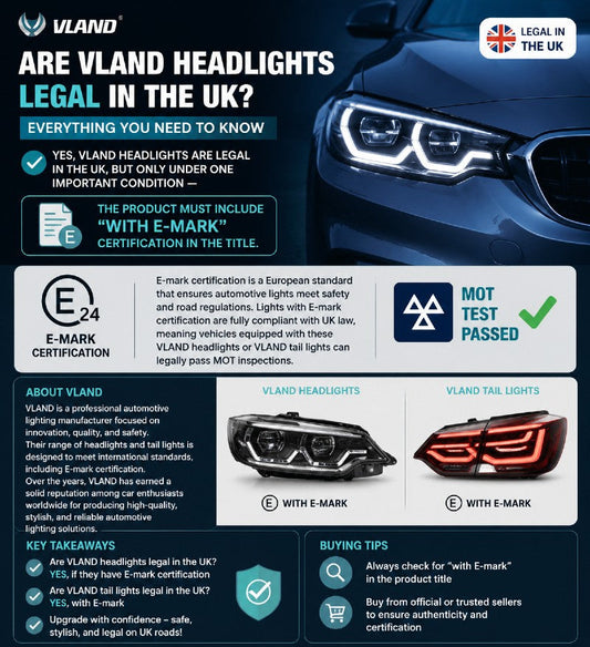 Are VLAND Headlights Legal in UK?