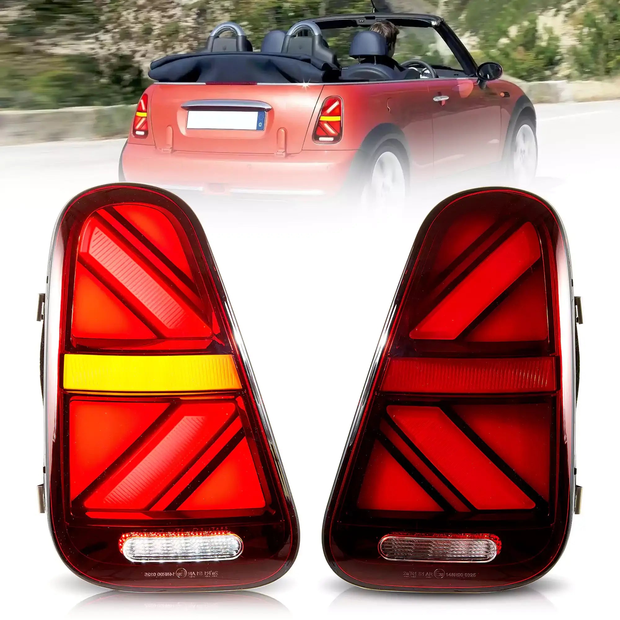 Mini R50 Led Rear Lights VLAND UK 01-06 Mini R Series 1th Gen(R50 R52 R53) LED Tail Lights ...