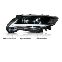 VLAND UK LED  Headlights 2011-2013 Toyota Corolla(E140/E150)