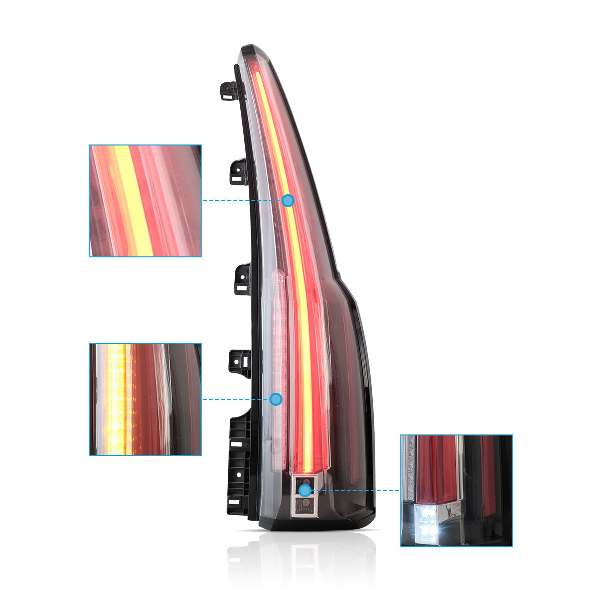 VLAND UK LED Tail Lights For 2015-2020 Chevrolet Suburban & Tahoe