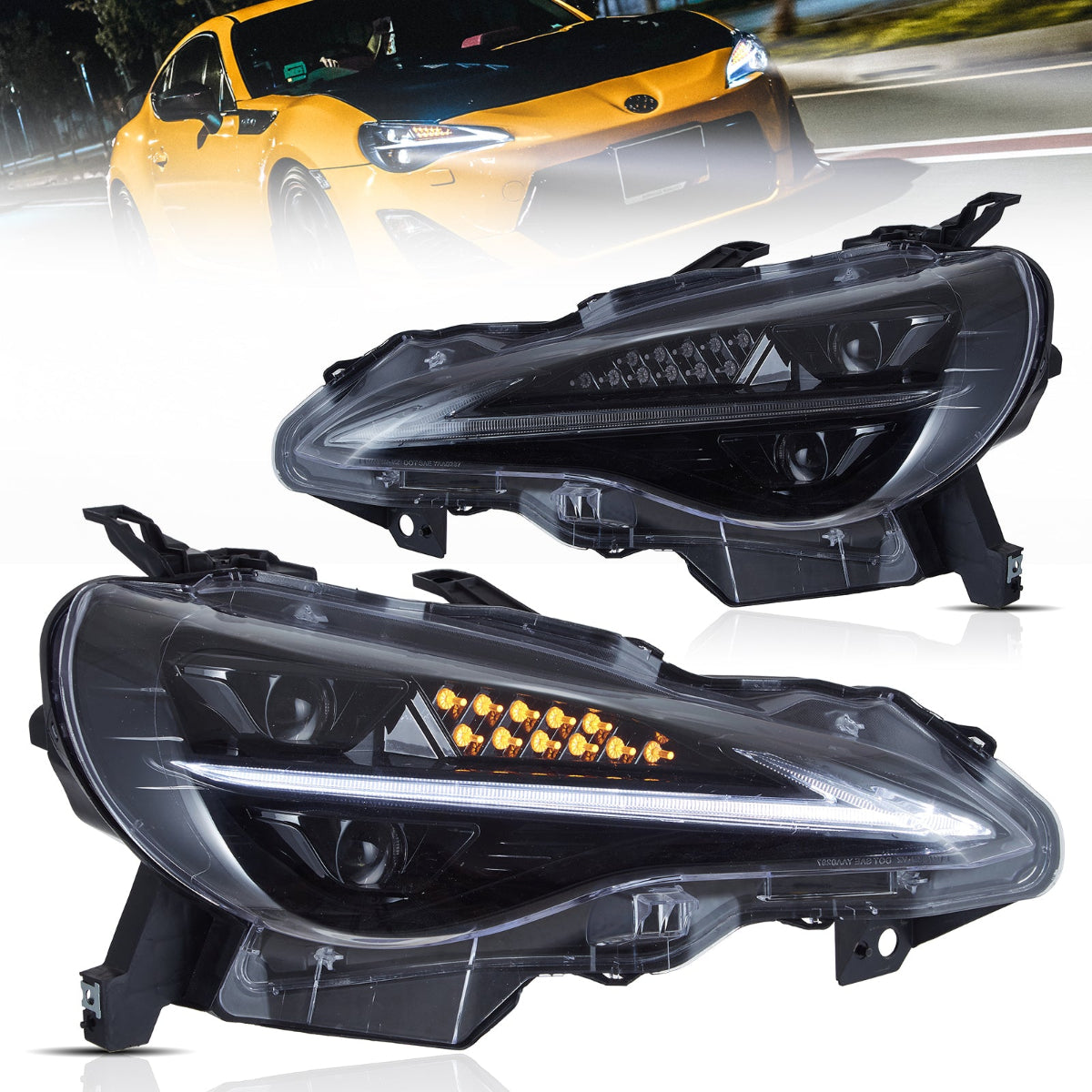 VLAND UK LED Headlights For 2012-2020 Toyota 86 GT86 & Scion Frs & Subaru Brz
