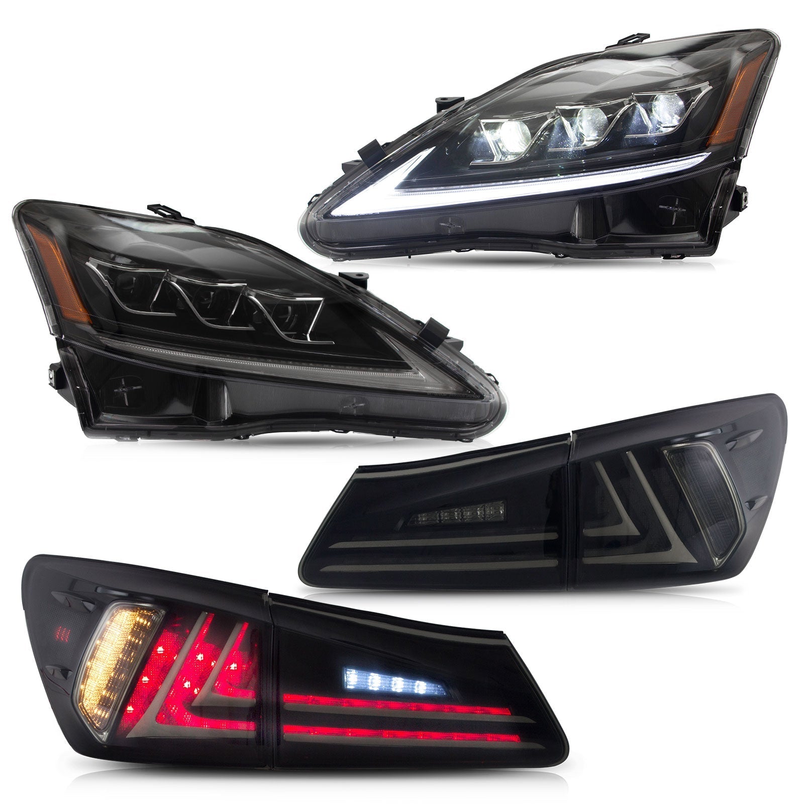 VLAND UK LED Headlighs & Tail Lights Suits 2006-2013 Lexus IS350 250 ISF