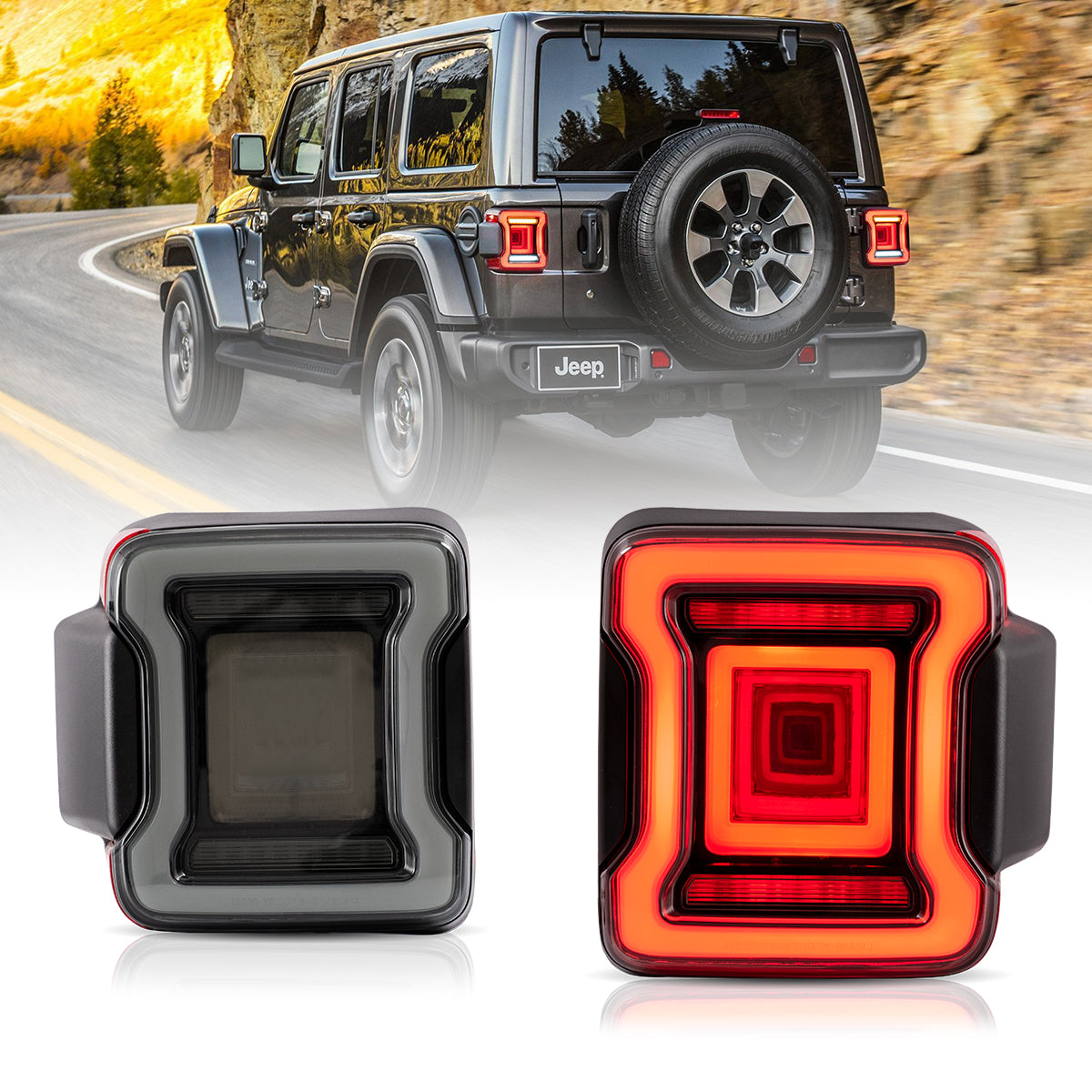 VLAND UK 2018-2023 Jeep Wrangler JL LED Taillights