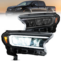 VLAND UK LED Reflection Bowl Headlights 2016-2022 PX Ford Ranger with E-Mark