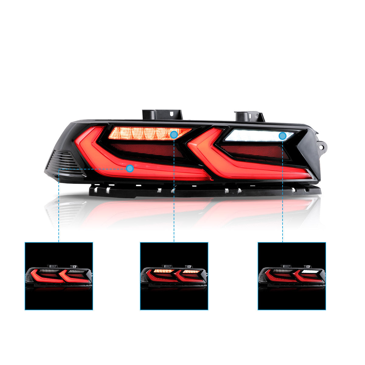 VLAND UK 2014 2015 Chevrolet Camaro LED Taillights