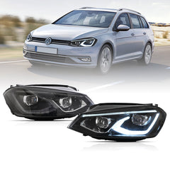 VLAND UK LED Headlights  2015-2017 Volkswagen Golf 7 / MK7 with E-Mrak