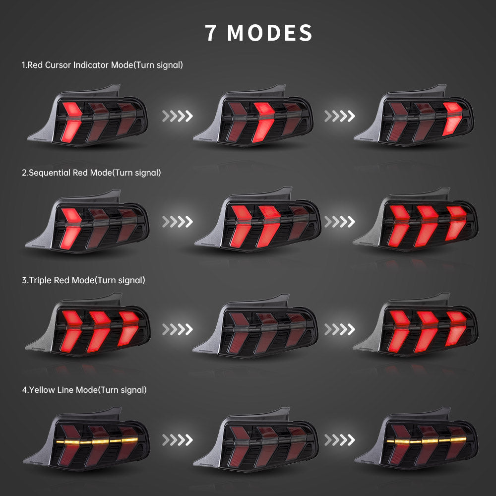 VLAND UK 2010 2011 2012 Ford Mustang LED Taillights