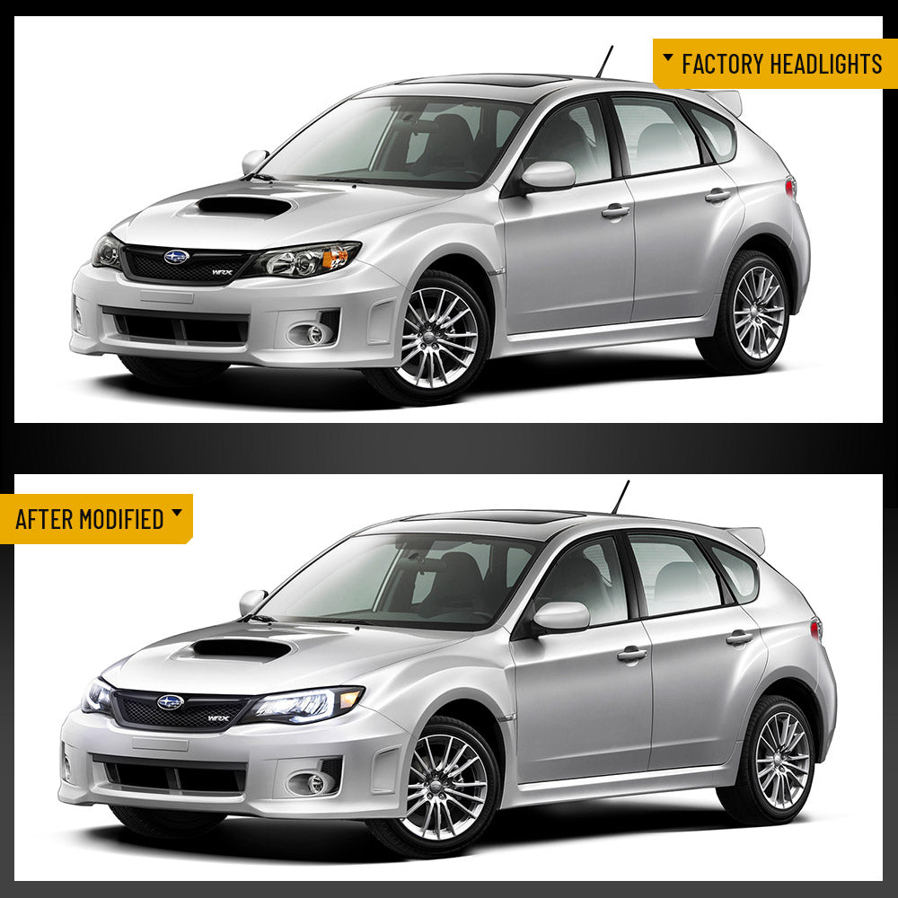VLAND UK LED Headlights For Subaru Impreza 2008-2011 & WRX 2008-2014