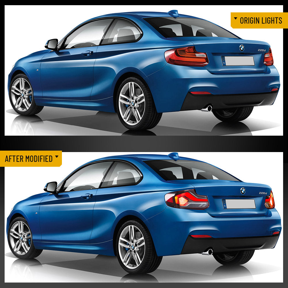 VLAND UK 2014-2020 BMW 2 Series M2 F87 F22 F23  LED Taillights with E-Mark
