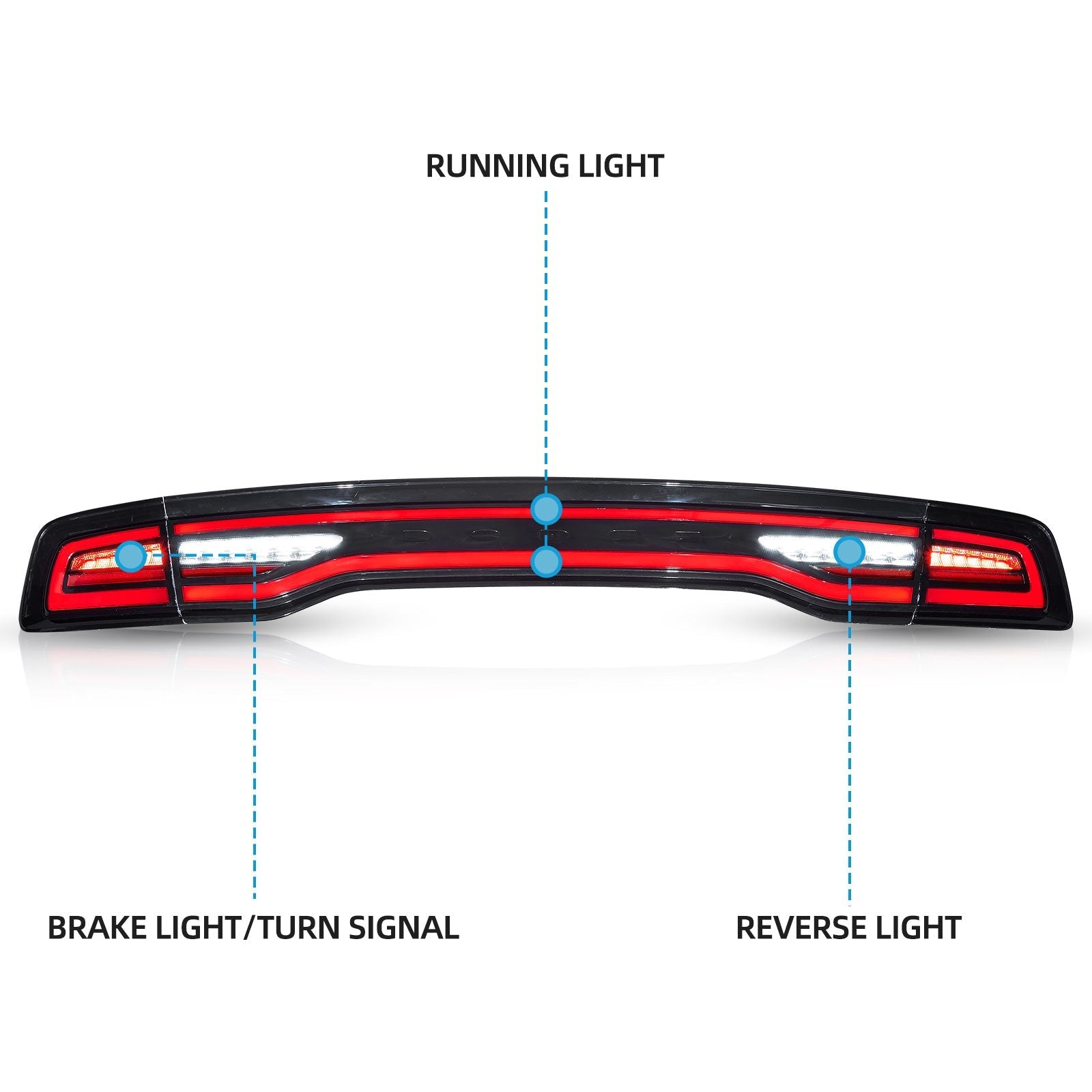 VLAND UK 2011-2014 Dodge Charger  LED Taillights