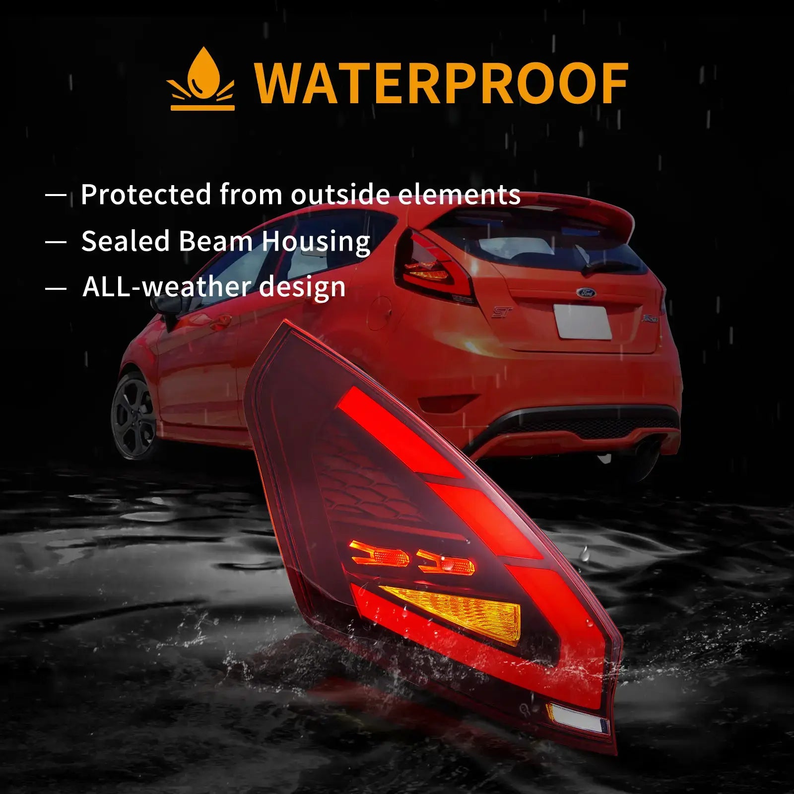 VLAND UK 09-17 Ford Fiesta Hatchback Vland LED Tail Lights