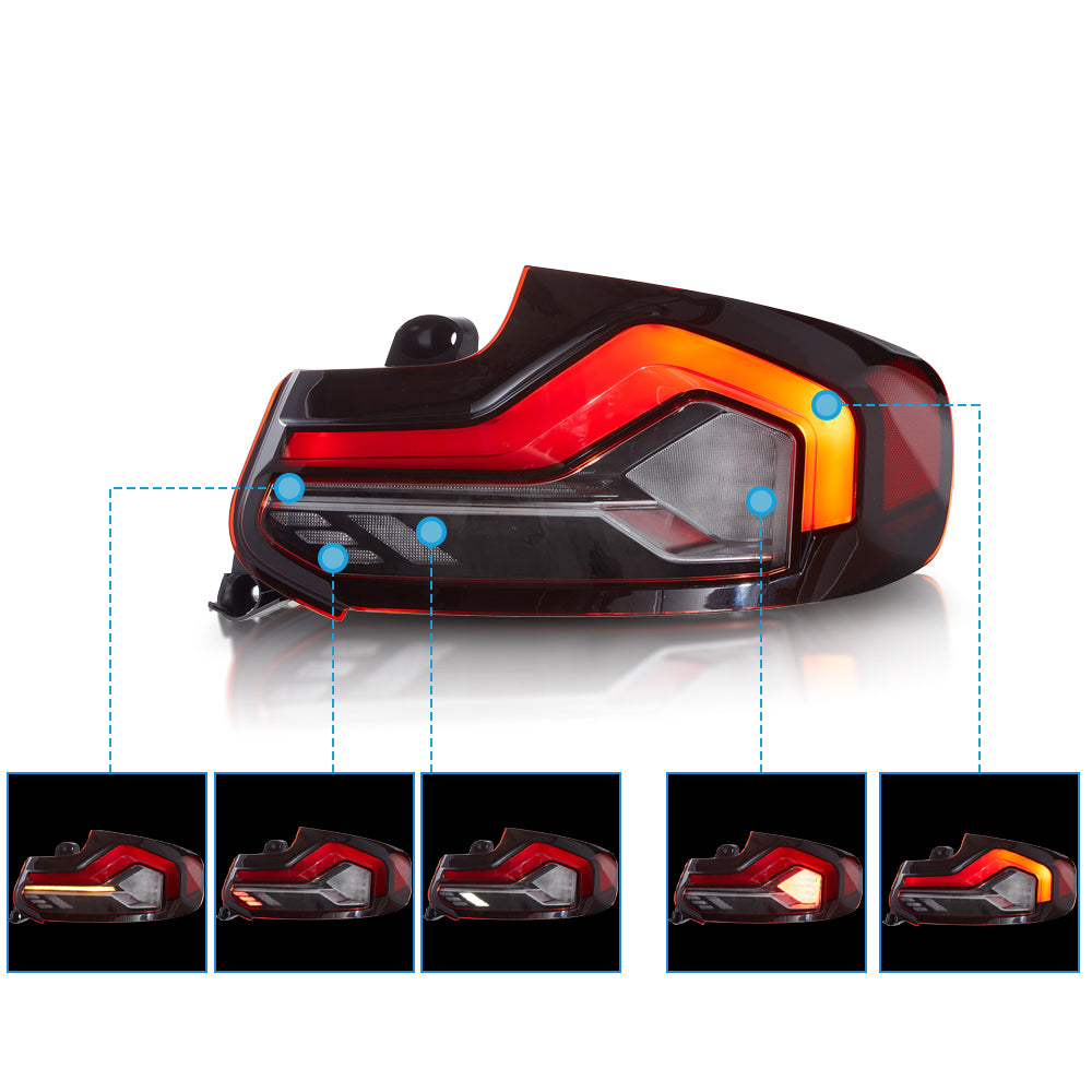 VLAND UK 2014-2020 BMW 2 Series M2 F87 F22 F23  LED Taillights with E-Mark