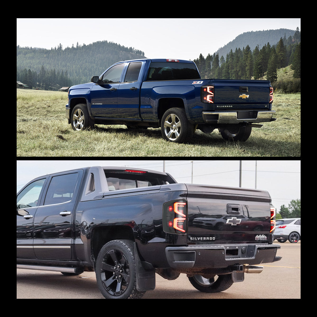 VLAND UK LED Tail lights 2014-2018 Chevrolet Silverado 1500 2500HD 3500HD