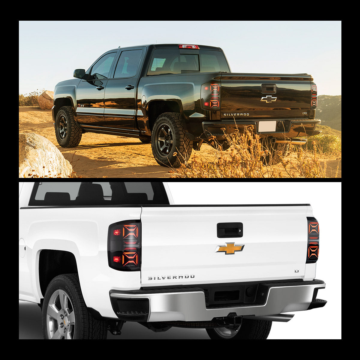 VLAND UK LED Tail lights 2014-2018 Chevrolet Silverado 1500 2500HD 3500HD