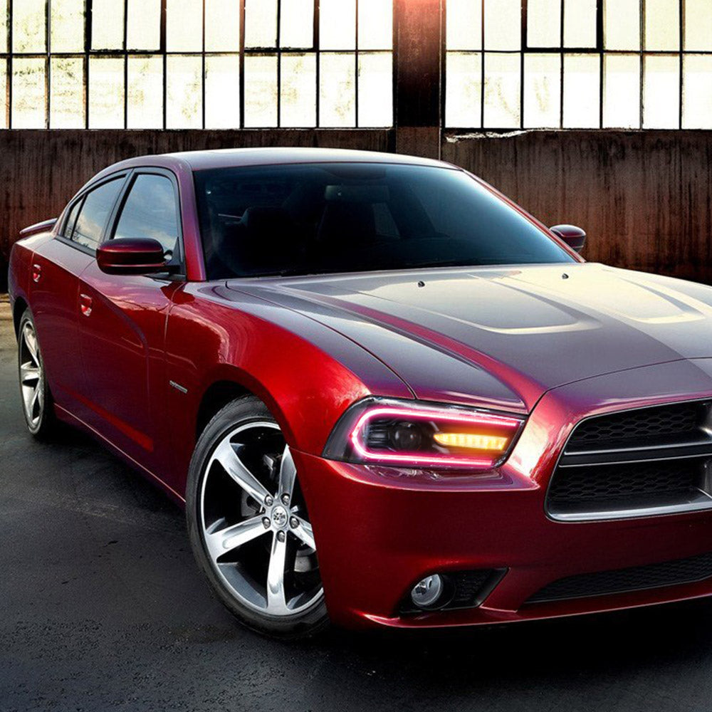 VLAND UK LED Headlights Dodge Charger 2011-2014 RGB Style