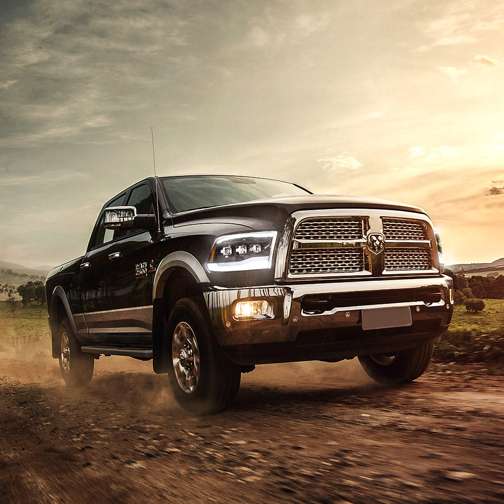 VLAND UK LED Headlights 2009-2018 Dodge RAM 1500 2500 3500 with E-Mark