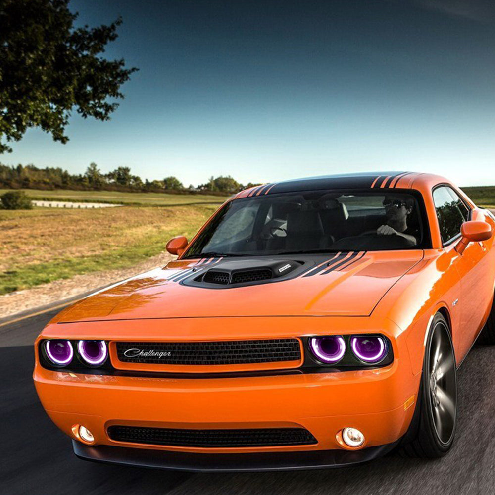 VLAND UK LED Headlights RGB Style Dodge Challenger 2008-2014