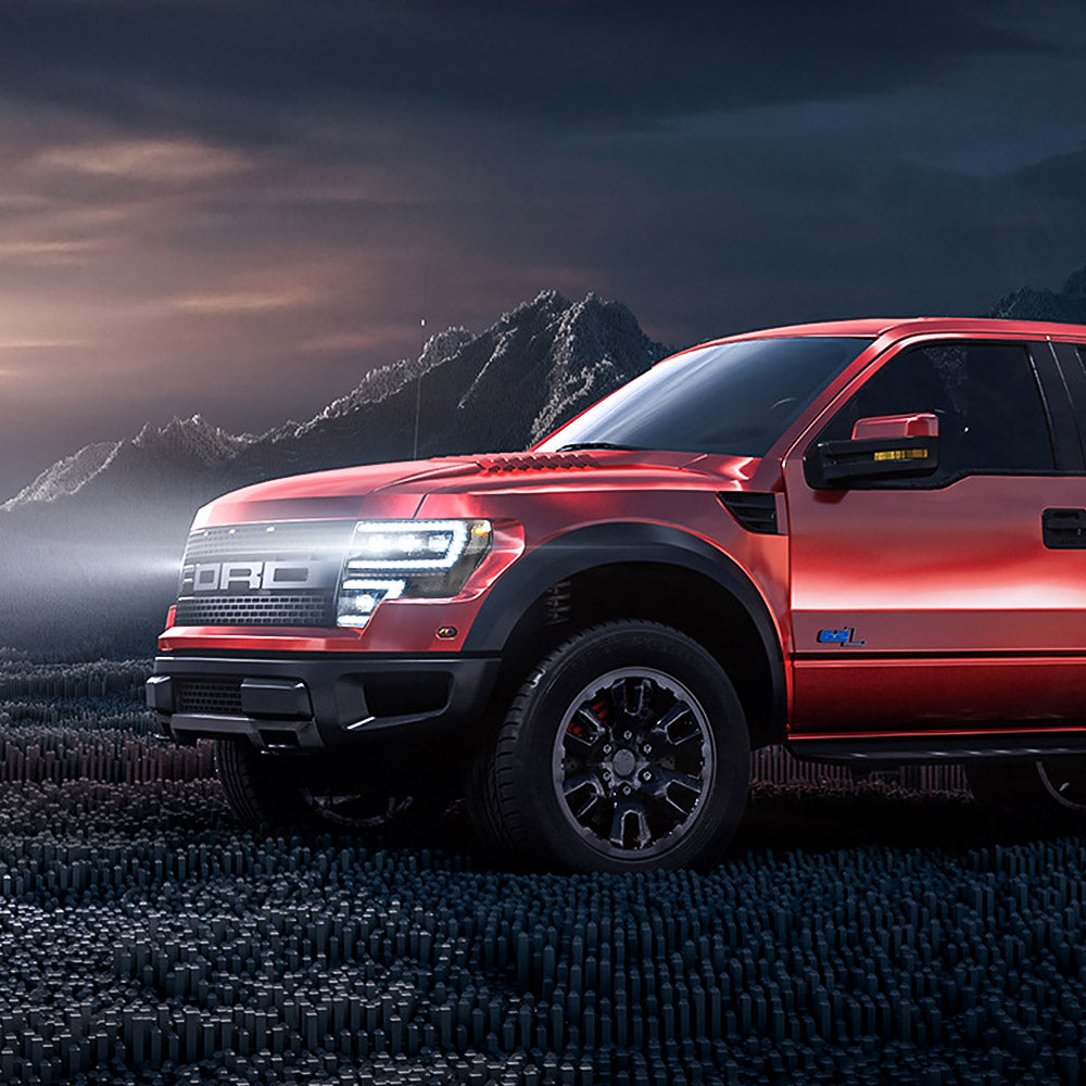 VLAND UK LED Matrix Projector Headlights  Ford F150 2009-2014