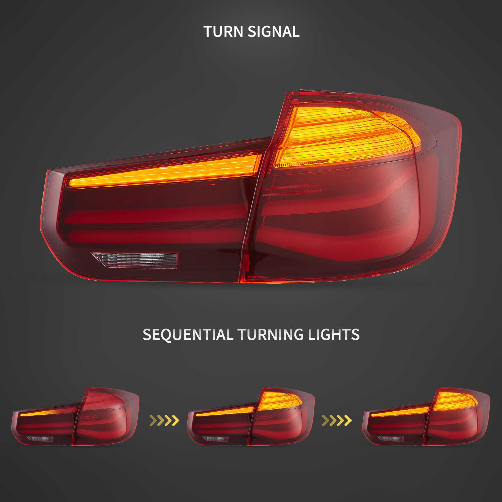 VLAND UK 12-19 BMW 3 Series F31 LED Tail Lights LCI-Style
