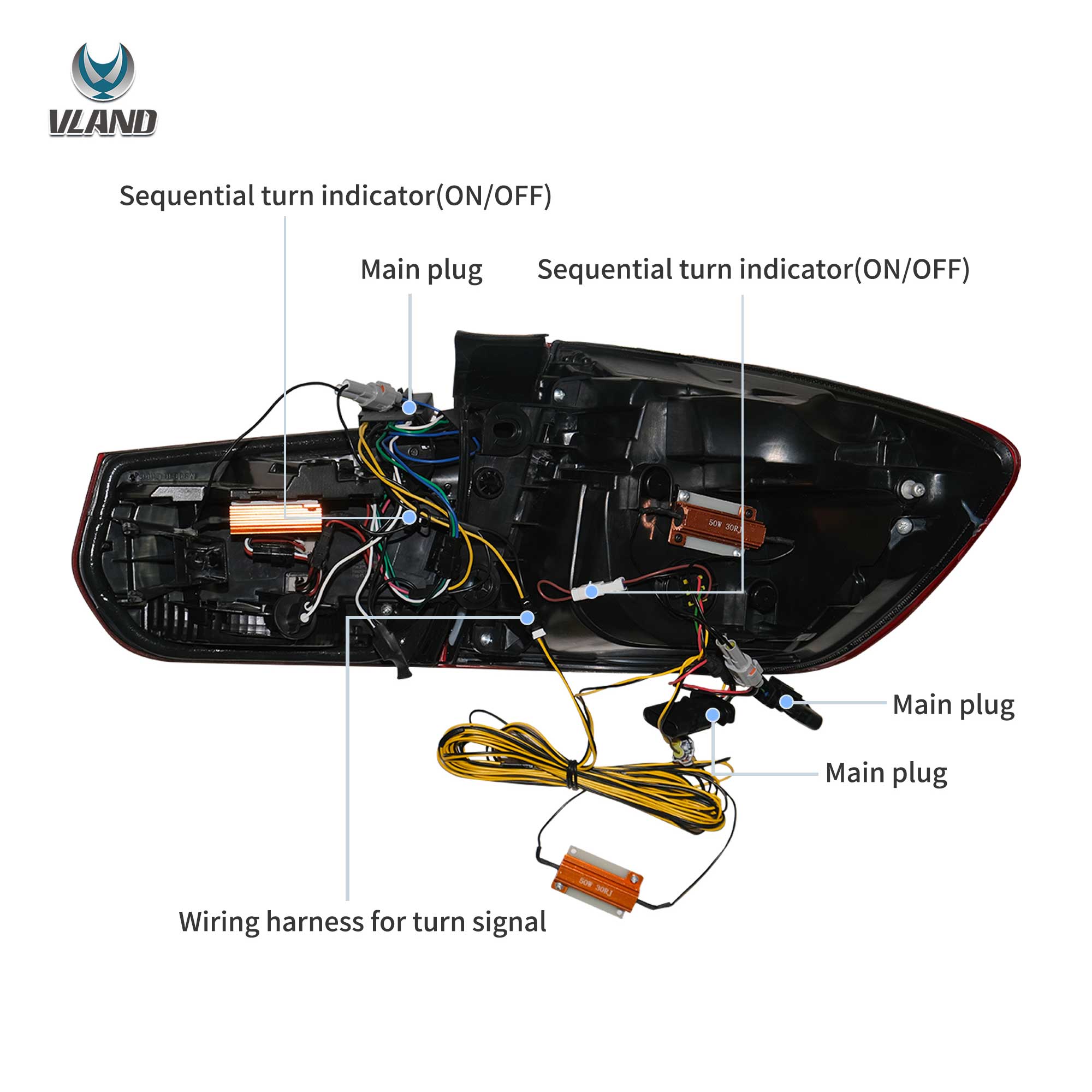 VLAND UK 12-19 BMW 3 Series F31 LED Tail Lights LCI-Style